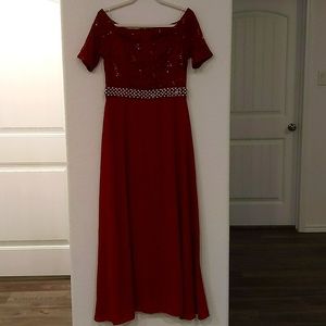 XL/X Maroon evening dress